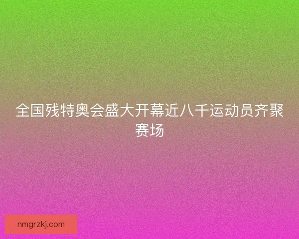 全国残特奥会盛大开幕近八千运动员齐聚赛场